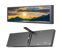 LICAEVEY Écran Secondaire D'ordinateur de 9,2 Pouces, Panneau Latéral du Boîtier PC, Moniteur de Température du Processeur avec Thèmes et Fonds D'écran Personnalisables, Mesures de (Black)