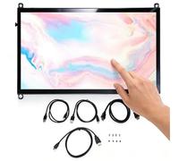 LICAEVEY Écran Tactile Capacitif LCD 10,1 Pouces, Résolution 1024 X 600, Grand Angle de Vision, Compatible avec 4B BB Black Banana Pi, PC TV Box et Switch. Installation Facile et