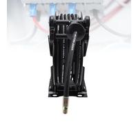 LICAEVEY Enrouleur de Tuyau pour Nettoyeur Haute Pression Rétractable, 10 M, Rembobinage Automatique, Robuste avec Verrouillage à Cliquet en 8 étapes, Acier au Carbone, Double Bras Réglable, Raccord