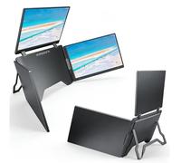 LICAEVEY Extension D'écran Triple pour Ordinateur Portable 14 Pouces, Triple écran Portable 1920 X 1200 avec Rotation Automatique, Moniteur Externe Plug and Play pour Ordinateurs Portables (Prise UE)