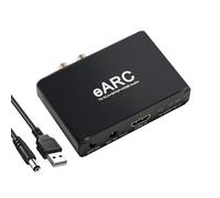 LICAEVEY Extracteur de Son EARC ARC, Sortie Optique HDMI 3.5mm, Adaptateur Audio HiFi 24 Bits 192KHz pour HDTV vers Amplificateur de Haut-parleur