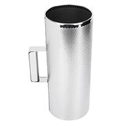 LICAEVEY Guiro en Acier Inoxydable, Instrument de Percussion en Métal avec Grattoir pour Rythme Latin, Conception Creuse à extrémité Ouverte, Tube Durable avec Poignée Latérale, Portable pour la