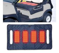 LICAEVEY Housse de Siège pour Voiturette de Golf, Chauffage 4 Zones avec USB Type C, Couverture Chauffante en Peluche Imperméable et Lavable pour Sièges 2 Personnes