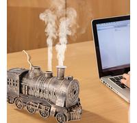 LICAEVEY Humidificateur de Train, Diffuseur D'aromathérapie à Brume Fraîche de 300 Ml avec un Design de Train à Vapeur Vintage et Deux Modes de Pulvérisation pour la Chambre, le Bureau