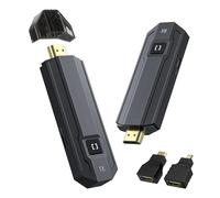 LICAEVEY Kit émetteur et Récepteur HDMI sans Fil, Entrée de Décodage 4K, Sortie 1080P 60 Hz, Extension HD Plug and Play 5 GHz pour Ordinateur Portable, PC, TV Box, Projecteur