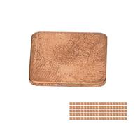 LICAEVEY Kit Thermique de Cale de Tampon en Cuivre de 100 Pièces, Dissipateur Thermique à Haute conductivité 401 W/mK pour Ordinateur de Bureau CPU GPU RAM et SSD M.2, Tampons de (15 * 15 * 0)