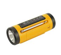 LICAEVEY Lampe de Poche Musicale Bluetooth Multifonctionnelle, Haut-Parleur Portable sans Fil, Lumière LED 280 LM, étanche IPX5 pour Le Cyclisme en Plein Air, Le Camping, Les Urgences (Orange)