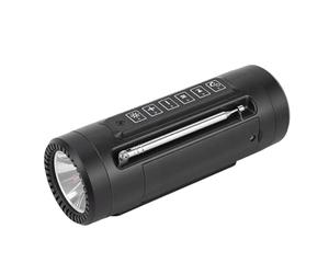 LICAEVEY Lampe de Poche Musicale Bluetooth Multifonctionnelle, Haut-Parleur Portable sans Fil, Lumière LED 280 LM, étanche IPX5 pour Le Cyclisme en Plein Air, Le Camping, Les Urgences (Black)