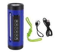 LICAEVEY Lampe de Poche Musicale Bluetooth Multifonctionnelle, Lampe de Poche Musicale Portable sans Fil Résistante aux Chocs avec Batterie 4000 MAh pour Le Cyclisme en Plein Air, étanche (Blue)