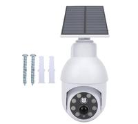 LICAEVEY Lampe de sécurité Solaire 540 Lm, Lumière LED pour Caméra de Simulation, Lumière Extérieure avec Détecteur de Mouvement avec Dissuasion Clignotant Rouge, étanche IP64,
