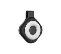 LICAEVEY Lampe de Travail Magnétique à LED, Lampe de Remplissage pour Téléphone Portable, de Lecture à Clipser avec Voyant D'avertissement Rouge et 6 Modes, Type C pour la Lecture, (Black)