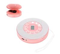 LICAEVEY Lecteur CD Portable pour CD CDRW MP3, Haut-Parleur intégré, Lecture de Mémoire Anti-Saut, avec Enregistrement USB Bluetooth sur Micro clé USB, pour Voiture, Maison, Voyage (Pink)
