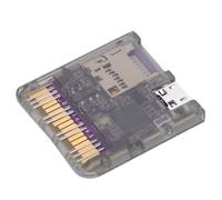 LICAEVEY Lecteur de Carte de Jeu Open Source pour Consoles DS, Prise en Charge du Lecteur de Carte Flash 2040 MCU 6 Mo, pour NDS NDS Lite DSi 3DS 2DS New 3DS XL LL Homebrew Backup (Noir transparent)