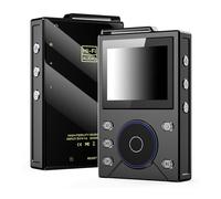 LICAEVEY Lecteur de Musique HiFi sans Perte, Décodage sans Perte en Temps Réel, écran Couleur 2,4 Pouces, Commande par Molette Alps, Mémoire 16 Go, avec Batterie 3000 MAh et Type C, Carte (Black)