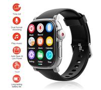 LICAEVEY Lecteur MP3 Portable avec 5.4, Lecteur de Musique à écran Tactile avec Bracelet, Haut-Parleur et Enregistreur Vocal Intégrés, Tracker d'activité pour la Course, la Salle de Sport, Les (16G)