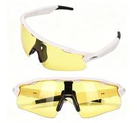 LICAEVEY Lunettes de Cyclisme Intelligentes pour Le Cyclisme, la Course à Pied, Les Activités de Plein Air, Lunettes de Sport Bluetooth avec Haut-parleurs HD et Micro Intégrés, Commande (White)