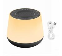 LICAEVEY Machine à Bruit Blanc, 32 Sons Apaisants avec Volume Réglable et Veilleuse Couleur, Haut-parleur Bluetooth pour le Sommeil, les Voyages et L'utilisation à la Maison (GRAY)