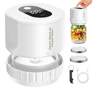 LICAEVEY Machine de Scellage Sous Vide Automatique à une Touche, Scelleuse Sous Vide électrique Portable pour Bocaux Mason avec étanchéité Rapide en 40 Secondes pour Bocaux à Bouche Large (WHITE)
