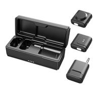 LICAEVEY Microphone Cravate sans Fil, Audio de qualité Studio 32 KHz 24 Bits avec Double Suppression du Bruit et Transmission à 30 M, pour Les Créateurs de Contenu et Les Professionnels