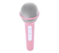 LICAEVEY Microphone simulé, Accessoire en Plastique Réaliste Léger avec Poids Réglable pour Les Performances sur Scène du Cosplay et la Pratique de la Parole (Pink)