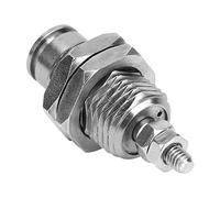 LICAEVEY Mini Cylindre Pneumatique, Ressort de Rappel à Simple Action, Alésage de Boulon, Forme d'aiguille Compacte pour l'automatisation Industrielle (CJPB10*15)