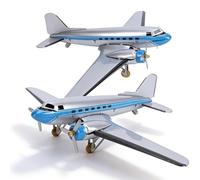 LICAEVEY Modèle d'avion Vintage, Jouet d'avion en Métal Fer Blanc, Décor de Collection pour Bureau, Maison, Accessoire de Photographie, Ornement de Bureau D'aviation