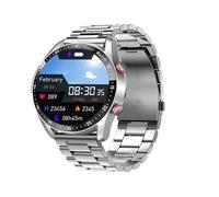 LICAEVEY Montre de Sport Intelligente avec Appels BT, écran HD 1,52", Moniteur de Fréquence Cardiaque et Modes Multisports, Tracker d'activité pour Hommes et Femmes (Acier argenté)