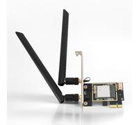 LICAEVEY MT7925 PCIe WiFi Carte pour PC - Adaptateur sans Fil Tri-Bande 5400 Mbps avec 6G / 5G / 2.4G, Bluetooth 5.3, MU-Mimo | Carte Réseau de Bureau pour Wins/Linux