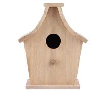 LICAEVEY Nichoir à Oiseaux en Bois, Nichoir Suspendu pour Petits Oiseaux Perruches S, avec Perchoir pour Se Reposer, Porte à Ouverture Latérale en Métal, pour Volière Intérieure et Extérieure