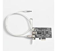 LICAEVEY PCIe Firewire 400 Contrôleur Carte avec Câble - 3 Port IEEE 1394A Adaptateur (2X 6 Broches, 1x 4 Broches) pour Gagne 10 | 8 | 7 | OS X