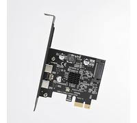 LICAEVEY PCIE USB 3.2 GEN 2 Expansion Carte - Ports Dual Type C 10 Gbit/S pour PC de Bureau | Wins & Linux | Branchez et Jouez | Chipset ASM3142