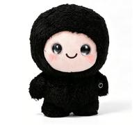 LICAEVEY Peluche Parlante Intelligente AI, Animal en Peluche Interactif éducatif avec 66 Conversations Multilingues et Reconnaissance des émotions pour Les Enfants à Partir de 3 Ans (Black)