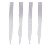 LICAEVEY Piquets Plats en Béton en Métal Robuste, Coffrage en Acier laminé à Froid avec Trous Pré-percés, 45,7 Cm pour Dalles de Fondation, Allées (XL 22,83x15,75x51,18 Pouces)