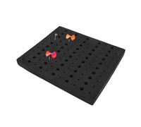 LICAEVEY Plateau D'embouts de Routeur avec Trous de 1/4 et 1/2 Pouces, Organisateur de Support D'embouts de Routeur en Mousse EVA Haute densité pour Boîte à Outils et Tiroir, (Base de mèche de