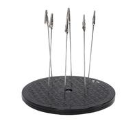 LICAEVEY Plateau Tournant de Peinture de Modèle 7,5 Pouces avec 6 Bâtons de Pince Support Rotatif à 360 ° pour la Modélisation de Loisirs à L'aérographe