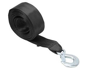 LICAEVEY Polyester Treuil Bande 6M pour Utilisation de Remorque Bateau | Sangle cabestan robuste, équipement de remorquage, haute résistance à la traction, utilisation par les temps, avec crochet
