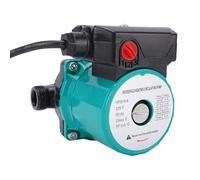 LICAEVEY Pompe de Circulation D'eau Chaude, Pompe de Recirculation à 3 Vitesses 46 W-100 W avec Débit Maximum de 65 L/min et Tête de 6 M pour Système de Chaudière, Surpresseur D'eau (Prise UE 220V)