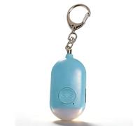 LICAEVEY Porte-clés D'Alarme de sécurité Personnelle, Alarme de sécurité Forte de 130 DB avec Lampe de Poche LED, Porte-clés D'auto-défense étanche pour Femmes, Course de Nuit, Activités (Blue)