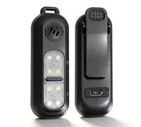 LICAEVEY Porte-clés D'Alarme de sécurité, Porte-clés D'Alarme de sécurité Personnelle 130 DB avec Lumières LED 3 Couleurs, Alarme de d'urgence étanche pour Les Femmes Qui Courent (Black)