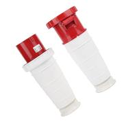 LICAEVEY Prise Industrielle IP67 125A 5 Broches 3P+N+E pour Aéroport | Coque isolée PA66 avec traitement épaissi, Contacts en cuivre nickelé, Bouchons de serrage en caoutchouc