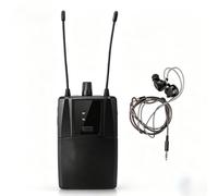 LICAEVEY Récepteur de Moniteur d'oreille sans Fil pour Les Performances sur Scène, Les Concerts, la Surveillance en Studio, Sortie Stéréo 3,5 Mm, Récepteur illimité, Portable, Stable,
