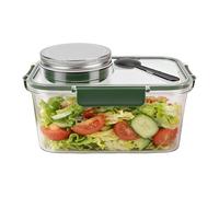 LICAEVEY Récipient à Salade de Boîte à Déjeuner Réutilisable, Récipient de Stockage de Nourriture étanche avec Tasse Vinaigrette et Couvercle Large pour le Travail, L'école, le