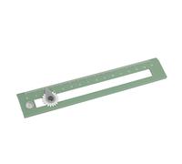 LICAEVEY Règle Compas Deux en un 15cm Outil de Dessin pour étudiants | Échelle claire de 15 cm, point de boussole réglable, curseur de rayon