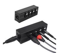 LICAEVEY Répartiteur Combo XLR 4 Voies vers 1 4 Pouces, avec Architecture Parallèle équilibrée pour Mélangeurs et Interfaces Audio