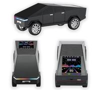 LICAEVEY Réplique de Haut-Parleur Bluetooth pour Camionnette, Haut-Parleur Bluetooth avec Lumières LED et écran D'affichage, Portable au Design Cool de Voiture pour la (Black)