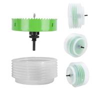 LICAEVEY Scie Cloche de 6 Pouces pour Lumières Encastrées, Coupe-trou Bimétallique de 152mm avec Bol à Poussière pour Panneaux de Gypse en Plastique de contreplaqué de Bois