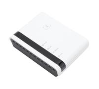 LICAEVEY Serveur d'impression USB, Pont LAN 10 100 Mbps avec Modes Autonomes Filaires sans Fil, Prise en Charge de 4 Imprimantes Plug and Play, pour Wins Mac OS X (Prise UE)