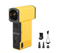 LICAEVEY Souffleur Turbo 130 000 TR/Min Haute Vitesse, Dépoussiéreur électrique sans Fil Rechargeable avec Batterie 5 000 MAh, Pistolet à Air Puissant pour Dépoussiérer Le Nettoyage de (Yellow)