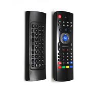 LICAEVEY Souris Aérienne sans Fil avec Mini Clavier, Télécommande RF 2,4 G avec Capteur Gyroscopique 6 Axes pour PC Smart TV Box Media Player, Plug and Play