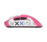 LICAEVEY Souris de Jeu sans Fil LéGère, Triple Mode Filaire 2,4 G BT5.3, 10 000 DPI Type-C Rechargeable, avec Autocollant de Souris pour Les Jeux et Le Travail sur PC (Rose)
